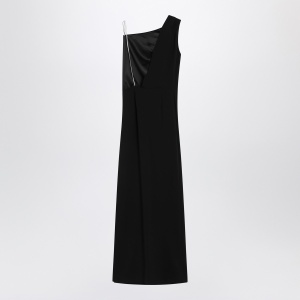 Max Mara Pianoforte Long black cady bustier dress - Img 2