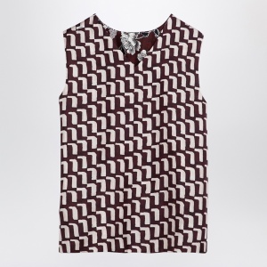 MAX MARA TIMELESS Reversible patterned silk camisole top - Img 2