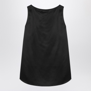 Max Mara Top black silk satin - Img 2
