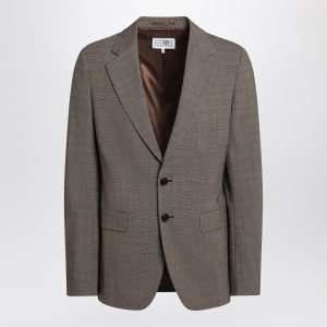 MM6 Maison Margiela Single-breasted jacket brown in wool blend