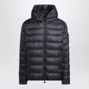 Moncler Short blue zip-up puffer