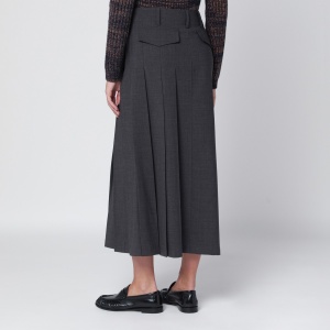 P.A.R.O.S.H. Grey wool wrap skirt - Img 2