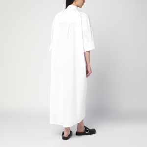 P.A.R.O.S.H. White chemise dress in cotton - Img 2