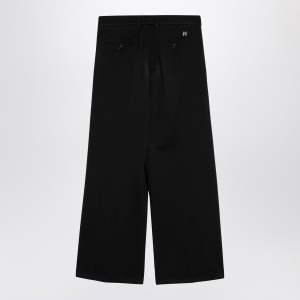 Palm Angels Black cotton wide trousers - Img 2