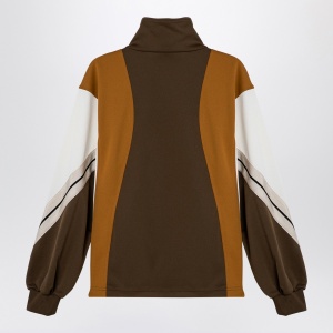 Palm Angels Sweatshirt over colour-block brown/ochre - Img 2