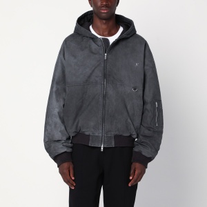 Represent Black faded hooded jacket