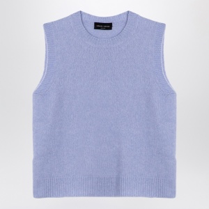 Roberto Collina Light blue cashmere blend waistcoat