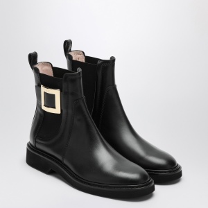 ROGER VIVIER Black Viv Rangers low boots - Img 2