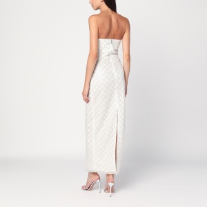 ROTATE Birger Christensen Long cream-colored dress with sequins - Img 2