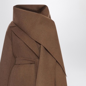 S Max Mara Hazelnut wool wrap coat - Img 2