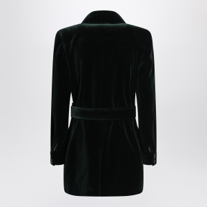 Saint Laurent Green velvet safari-style jacket - Img 2