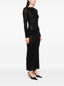 Saint Laurent Wool blend long pencil dress - Img 3