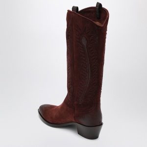 Sartore Brown suede Frida western boot - Img 2