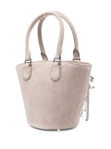 Self-Portrait Suede Charm Tote Bag - Img 2