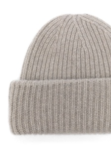 Soft Goat Cashmere ribbed beanie - Img 2