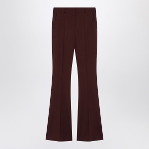 Sportmax Bordeaux wool trousers