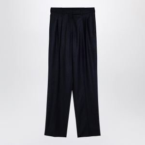 Stella McCartney Navy wool pleated trousers