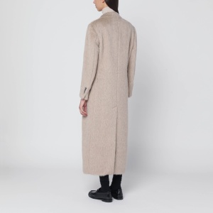Tagliatore Beige double-breasted coat in wool blend - Img 2