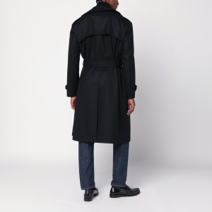 Tagliatore Borns black belted coat - Img 2