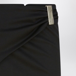 The Attico Black wool mini skirt - Img 2