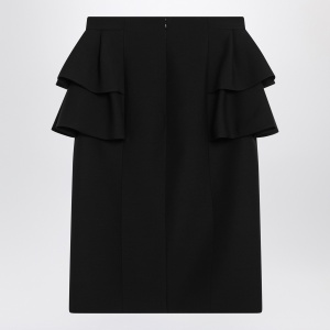 Valentino Black skirt with ruffles on the sides - Img 2