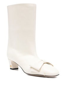 Valentino Garavani 40mm Bow Leather Boots - Img 3
