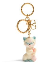 Valentino Garavani Le Chat De La Maison Nylon Bag Charm with Keychain - Img 3