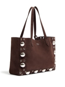 Valentino Garavani Medium Nellcôte Suede Shopping Bag - Img 3