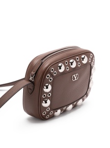Valentino Garavani Nellcôte eyelet-embellished cross body bag - Img 4