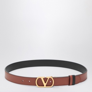 Valentino Garavani Reversible Vlogo Signature belt brown/black