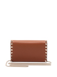 Valentino Garavani Rockstud leather chain shoulder bag - Img 4