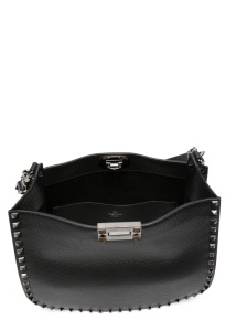 Valentino Garavani Rockstud leather hobo bag - Img 4