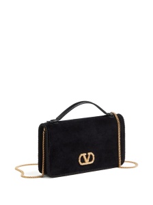 Valentino Garavani Suede flap shoulder bag - Img 3