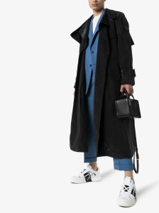 Valentino Garavani VL7N Low-Top Sneaker In Calfskin, Mesh Fabric And Ribbons - Img 4