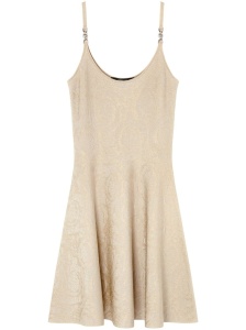 Versace Barocco jacquard flared mini dress