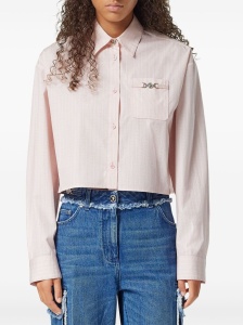 Versace Pinstripe Chain boxy short shirt - Img 2