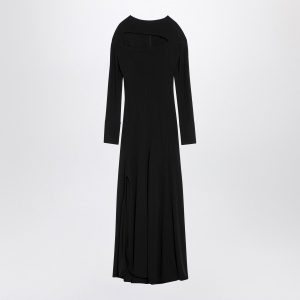 Victoria Beckham Black viscose dress with cut-out