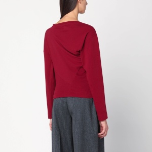 Vivienne Westwood Brick red asymmetrical top with Orb logo - Img 2