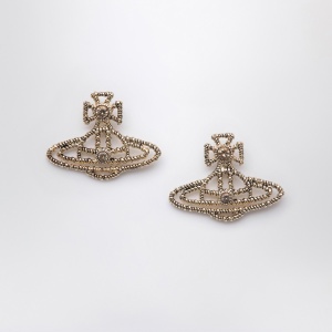 Vivienne Westwood Gold Orb logo earrings