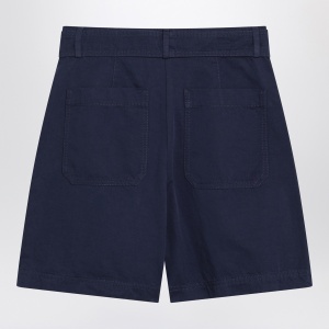 Weekend Max Mara Bermuda blue in cotton and linen - Img 2