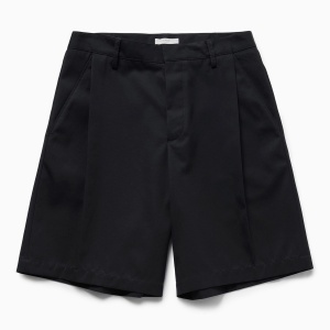 1989 STUDIO Dark blue pleated shorts