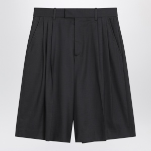 6397 Bermuda 3-Pleat asphalt grey in wool