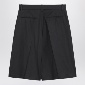 6397 Bermuda 3-Pleat asphalt grey in wool - Img 2