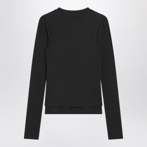 Acne Studios Black layered long-sleeve t-shirt - Img 2