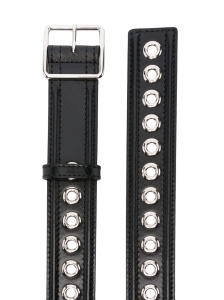 Alexander McQueen eyelet-detail leather belt - Img 2
