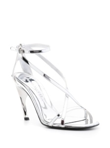 Alexander McQueen Twisted Armadillo 95mm patent sandals - Img 3