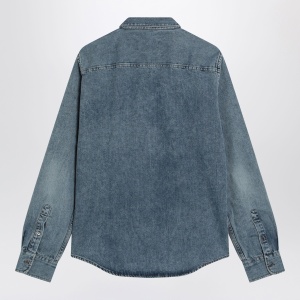 Ami Paris Ami De Coeur shirt in denim - Img 2