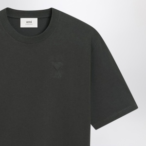Ami Paris Anthracite grey Ami De Coeur T-shirt - Img 2