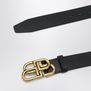 Balenciaga Black leather BB belt - Img 2