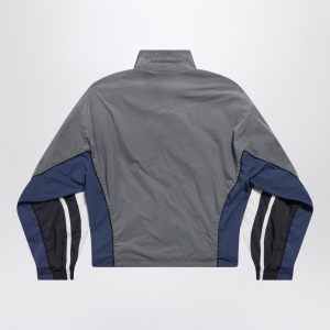 Balenciaga Black/navy/grey 50/50 technical fabric tracksuit jacket - Img 2